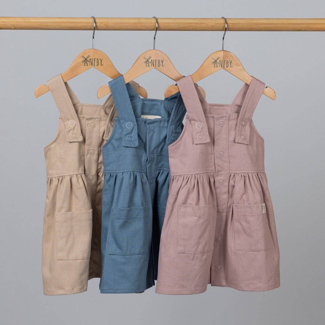 Organic Cotton Pleated Dress (2–3 Years) – Aneby | Cotton Baby
