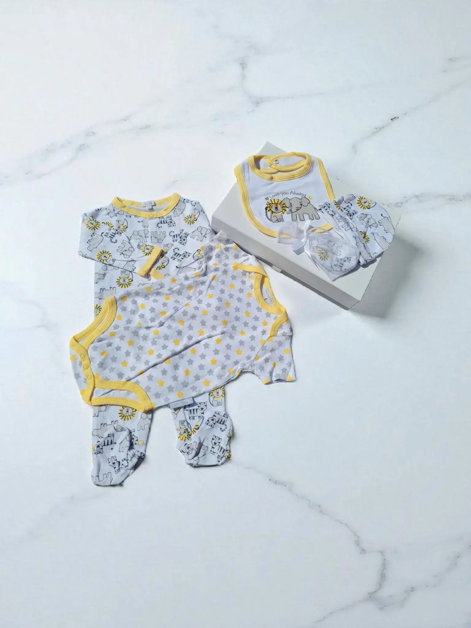 Baby 5 Pieces Gift Set – Love You Always (Lemon)