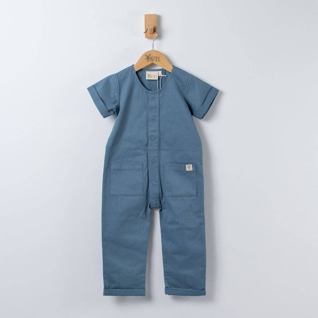 Cotton Short Sleeve Jumpsuit (2-3 years) -Aneby | Cotton Baby
