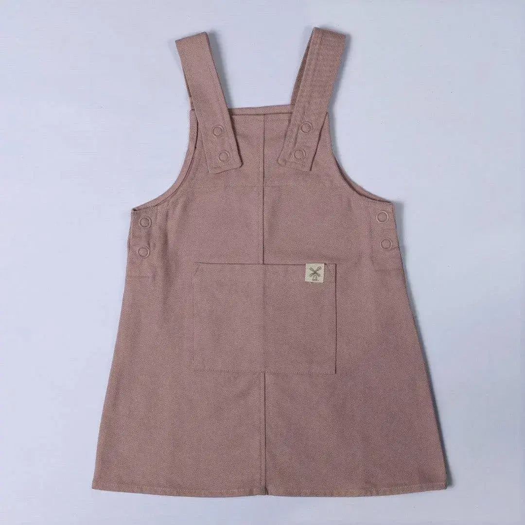 Organic Cotton Girls Dungaree (2-3 years) - Aneby | Cotton Baby