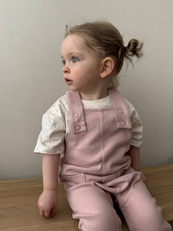 Cotton Baby Ribbed Dungarees (18-24 months) - Aneby | Cotton Baby