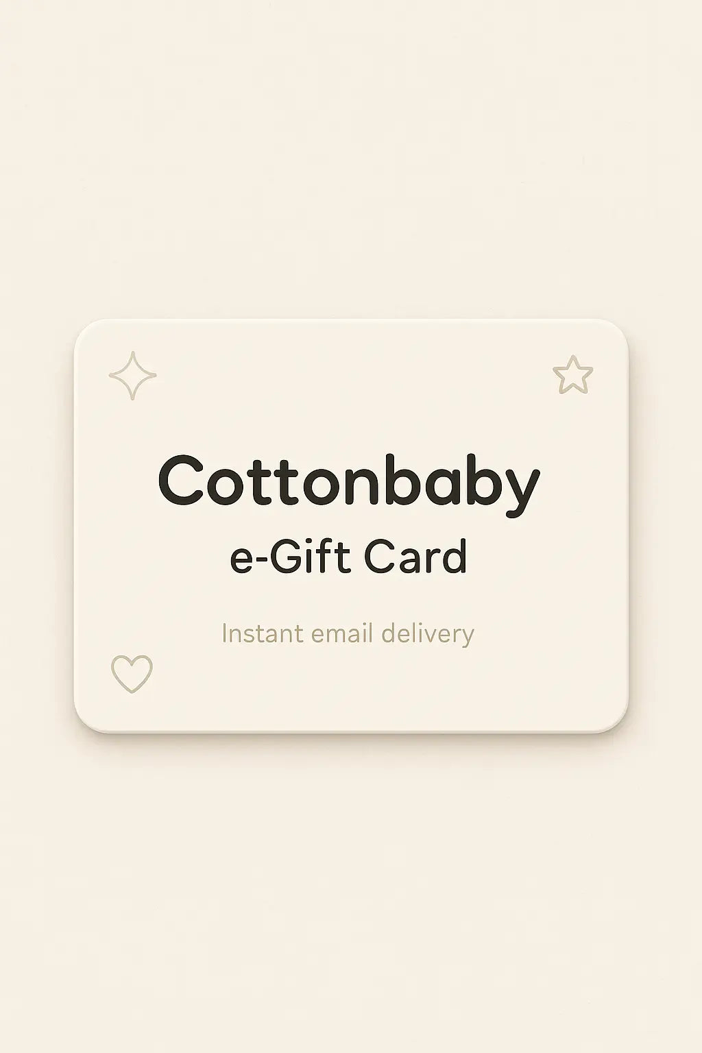 cottonbaby e-gift card