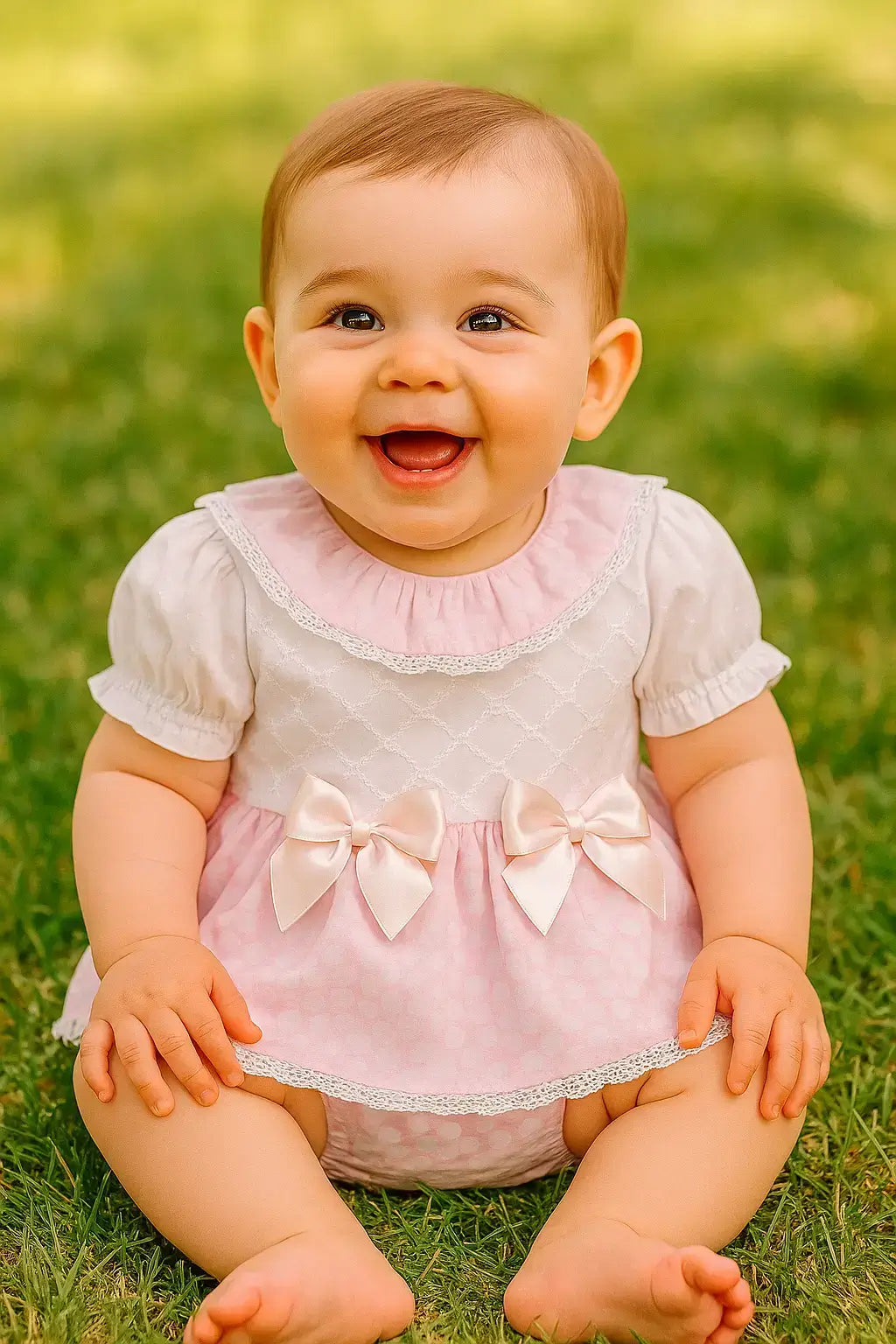 Baby Girls Skirt Set with Bows and Lace – Purple