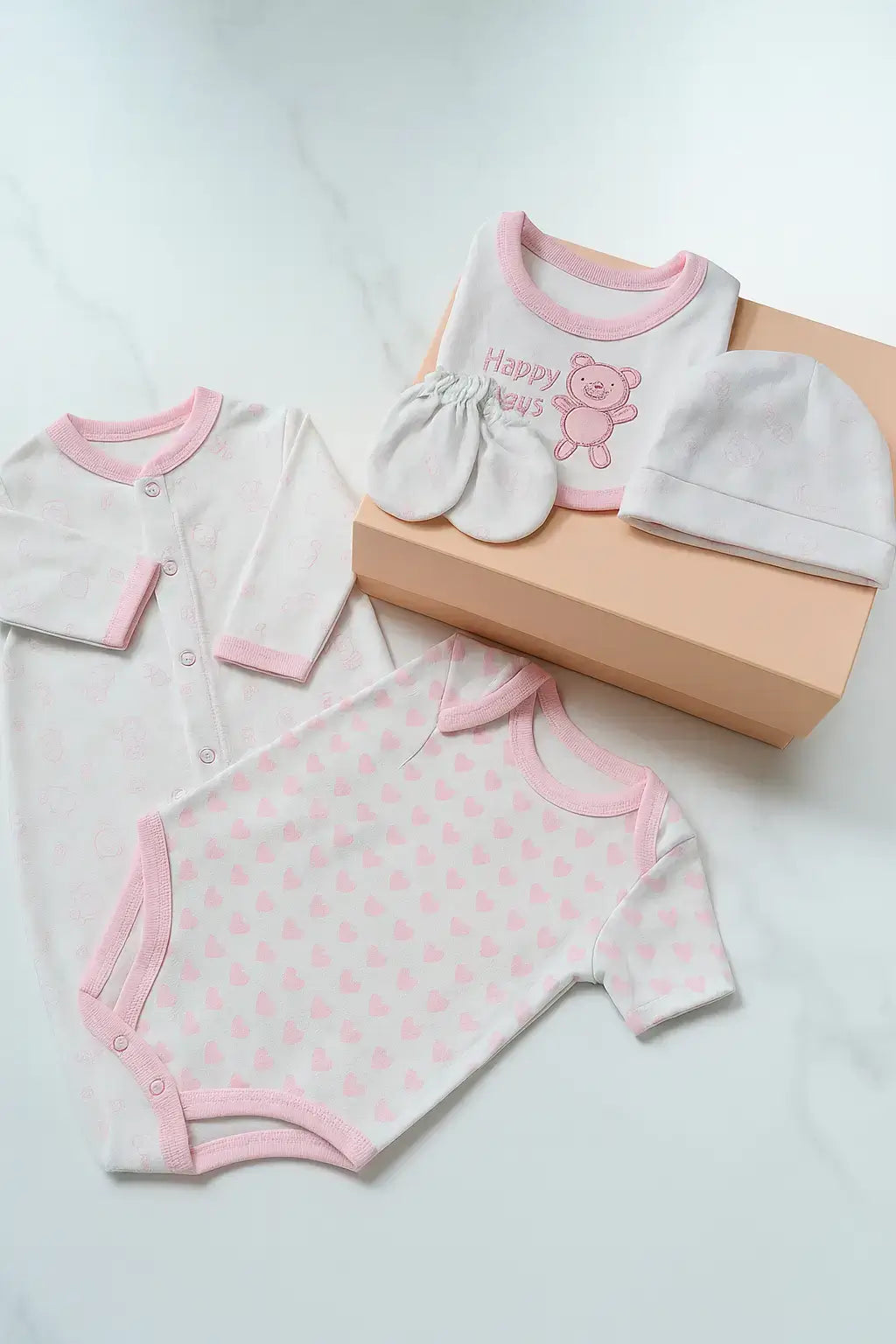 Baby Girls 5 Pieces Gift Set – Happy Days