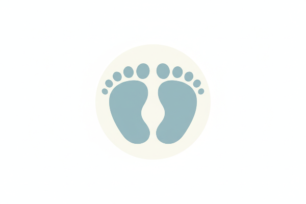Baby feet icon
