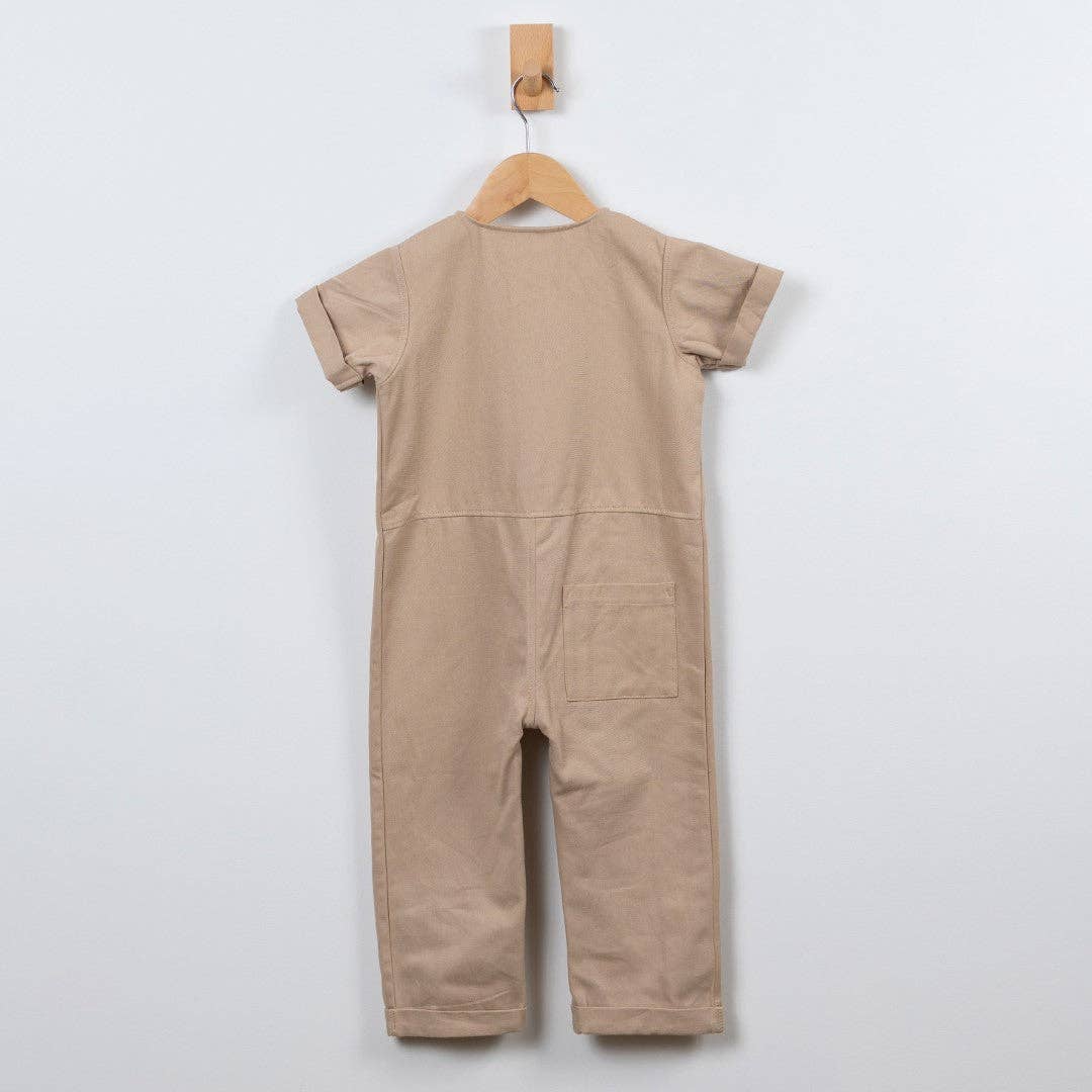 Cotton Short Sleeve Jumpsuit (2-3 years) -Aneby | Cotton Baby