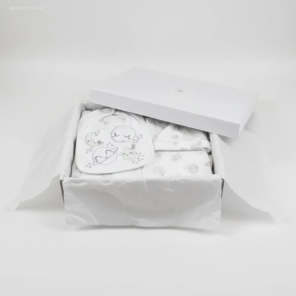 100% Cotton Moon 3PC Boxed Gift Set 0-3M