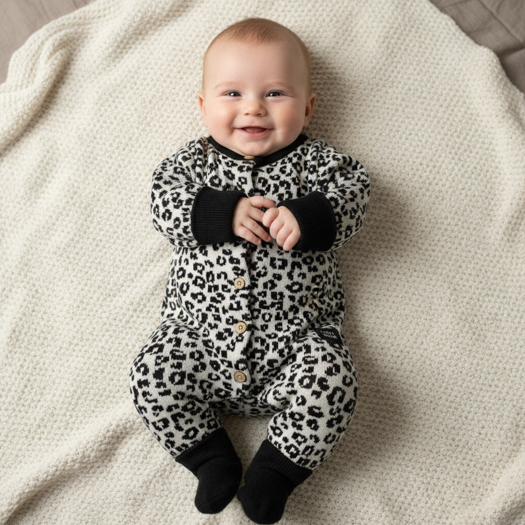 Organic Cotton Romper (0-3 months, 3-6 months and 6-12 months) -  Fable & Bear | Cotton Baby