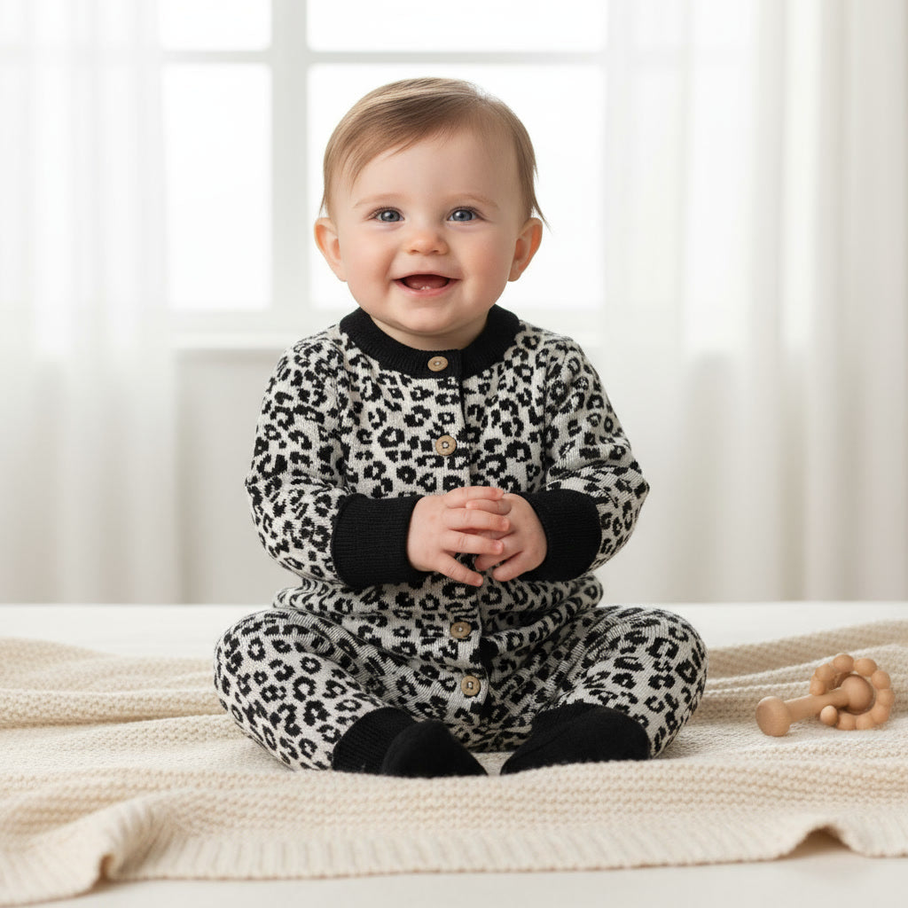 Organic Cotton Romper (0-3 months, 3-6 months and 6-12 months) -  Fable & Bear | Cotton Baby