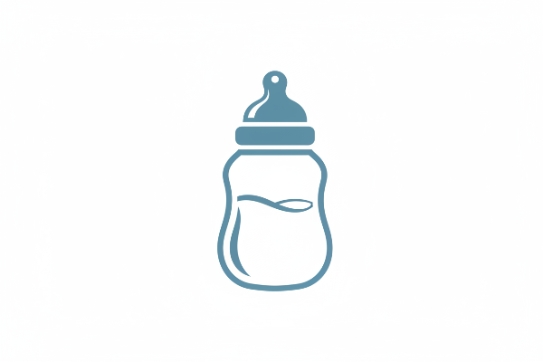 Infant baby bottle icon