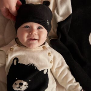 Organic Cotton Bear Jumper (0-3 months to 18-24 months) - Fable & Bear | Cotton Baby